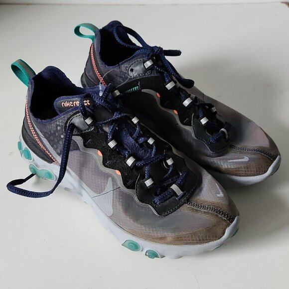 NIKE | React Element 87 Neptune Green sneakers Mens Sz 5.5 - Picture 3 of 5